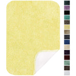 Maples Rugs Bathroom Rugs - Colorsoft 20" x 34" Non Slip Washable Bath Mat [Made in USA} Soft & Quick Dry for Vanity and Shower, Lemon Ice