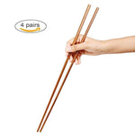 Cedmon Grocery Cooking Wooden Chopsticks, Extra Long Hot Pot Chopsticks,16.5 Inch