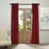 Half Price Drapes VPCH-184005-108-GRBO Signature Grommet Blackout Velvet Curtain, Natural Grey, 50 X 108