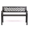 Patio Park Garden Bench Porch Path Chair Outdoor Deck Steel Frame New by FDW