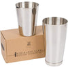 Premium Cocktail Shaker Set: Two-Piece Pro Boston Shaker Set. Unweighted 18oz & Weighted 28oz Martini Drink Shaker made from Stainless Steel 304