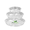 TRUEDAYS 15 Pack(6 inch/8inch/10inch) Clear Plant Saucers Flower Pot Tray Excellent for Indoor & Outdoor Plants