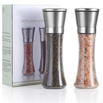 T·G·Y Salt and Pepper Grinder Set Tall Salt and Pepper Shakers Pepper Mill Salt Mil , Set of 2 Stainless Steel Adjustable