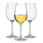 Unbreakable White Wine glasses by TaZa - 100% Tritan Dishwasher-safe, shatterproof plastic wine glasses - Smooth Rims -Set of 4 (12 oz)