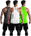 DRSKIN Men's 2~3 Pack Dry Fit Y-Back Gym Muscle Tank Mesh Sleeveless Top Fitness Training Cool Dry Athletic Workout