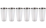 (4 Pack) 30-Ounce Cocktail Mixing Shaker Tin - Silver Glitter, Boston Shaker for Professional Bartenders, Commercial Grade Stainless Steel Bar Cheater Tins