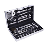 Pinty 20 in 1 Stainless Steel BBQ Grill Tools Set Barbecue Grilling Utensils Kit Aluminium Case, Complete Outdoor Grilling Barbecue Accessories