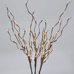 Best Choice Products 40in Decorative Willow Branch Incandescent Home Lights w/ 96 LED - Brown