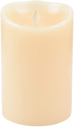 Luminara LED Flameless Candles, Luminara Flameless Real Wax Moving Wick LED Candle for Home/Party/Halloween/Christmas/Wedding Decor with Timer Control Vanilla Scent 3.5" x 5" - Ivory by  iDOO