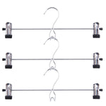 Tosnail 12 Pack Add-On Hangers Stackable Hangers Metal Pants Skirt Hangers Cascading Hangers with 2-Adjustable Clips