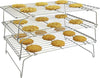 Surpahs 304 Grade Stainless Steel 3-Tier Stackable Cooling Rack Set