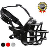 Supet Dog Muzzle, Soft Rubber Basket Muzzle Cage Muzzle for Small Medium Large Dogs, Allows Panting and Drinking, Prevents Unwanted Barking Biting and Chewing