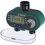 Gideon Electronic Dual-valve Hose Irrigation Water Timer Sprinkler System – Simple Hose Connection with Easy to Use Digital System