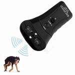 LAKA Ultrasonic Dog Repeller,Dog Bark Control Device,Anti Barking Deterrents Silencer Stop Barking Bark, Electronic Dog Trainner with LED Flashlight