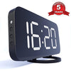 Home LED Clock-No Frills Simple Operation-Large Night Light-Loud Alarm-Snooze-Full Range Brightness Dimmer-Big White Digit Display …