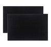 Tebery Black Mat 18" x 12" Rubber Bar Service Spill Mat ( 2 pack )