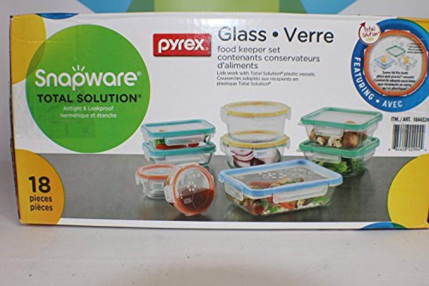 Snapware Total Solutions 18 piece Glass Containers – US Home Gear LLC