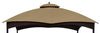 APEX GARDEN Replacement Canopy Top for Allen + roth 10-ft x 12-ft Gazebo # TPGAZ17-002 (Color: Brown)