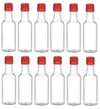 Nakpunar 12 pcs 50 ml Plastic Liquor Bottles with Gold Cap