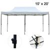 Sunnyglade 10'x20' Pop-up Canopy Tent Commercial Instant Tents Market Stall Portable Shade Instant Folding Canopy