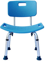 SoSo-BanTian1989 Adjustable Elderly Bath Shower Chair Stool (Gray)