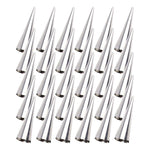 Tebery 30 Pcs Lady lock forms,Stainless Steel Pastry Cream Horn Molds,Free Standing Cone Shape