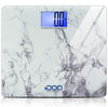 High Precision Digital Bathroom Weight Scale 440 Pound Capacity, Ultra Wide Heavy-Duty Platform with Elegant Marble Design by iDOO