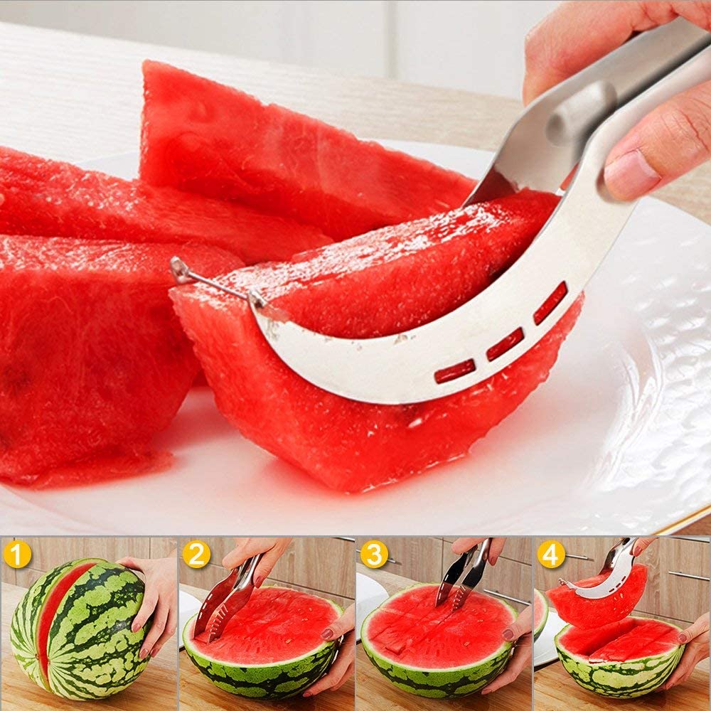 Watermelon Slicer Cutter Corer & Server - Multipurpose All In One