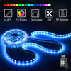 LED Strip Lights with Remote 5M 16.4 Ft 5050 RGB Flexible Color Changing Full Kit with RF Mini Controller, 12V 2A Power Supply for Home & Kitchen and Indoor Decoration