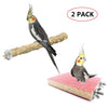 Vehomy Bird Perch Nature Wood Stand for Small Medium Parrots