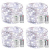 YOUNGFORCE Fairy Lights, Battery Powered String Lights with Remote Control Waterproof Decorative Copper Wire Lights 16.5ft 50LEDs for Bedroom,Patio,Indoor,Party,Garden(Cool White 4 Packs)