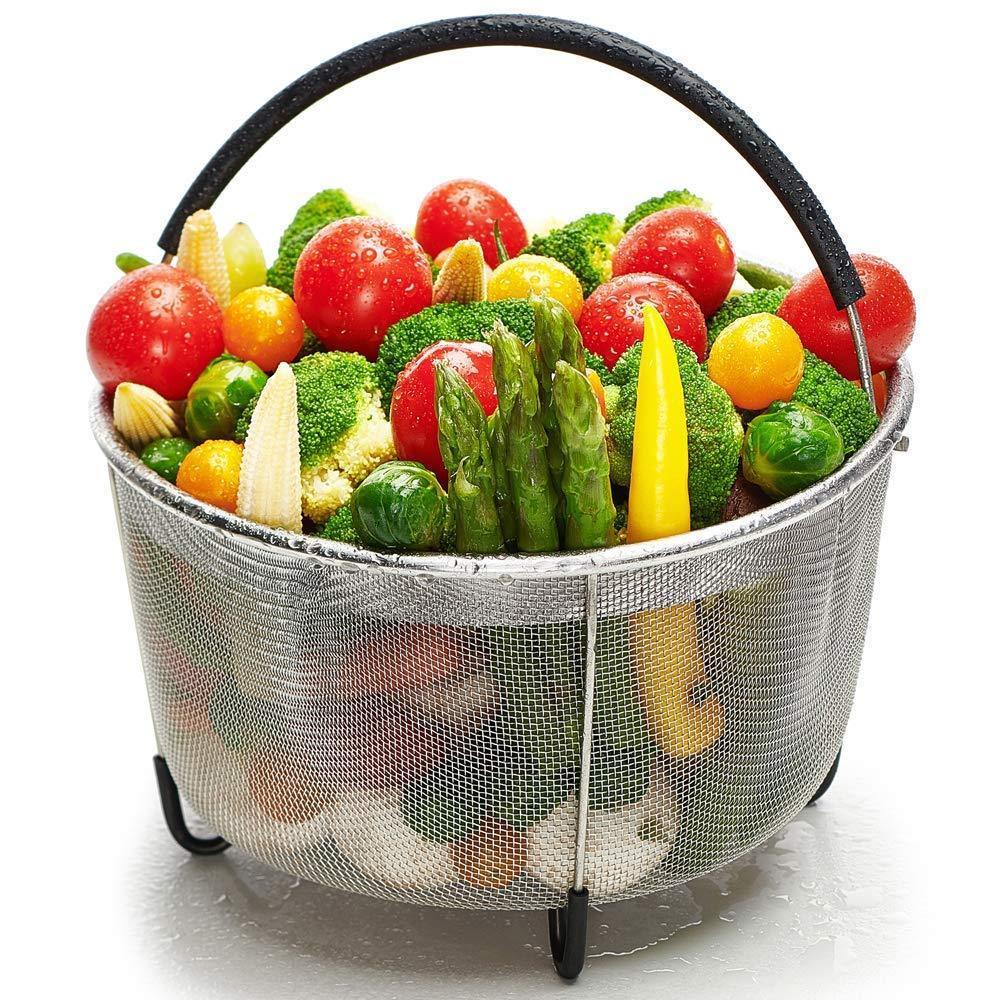 Ecardy 3qt Steamer Basket Compatible with Instant Pot Accessories
