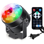 Sound Activated Party Lights with Remote Control Dj Lighting, RBG Disco Ball, Strobe Lamp 7 Modes Stage Par Light