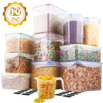 Cereal Container,MCIRCO Food Storage Containers,Airtight Flour Containers Keeper (16.9 Cup 135.2oz) Set of 4