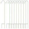 GrayBunny Shepherd Hook, 35 inch Black, Set of 4 Solid (Non-Hollow) Single Piece (No Assembly), Strong Rust Resistant Premium Metal Hanger For Weddings Plant Baskets Solar Lights Lanterns & Mason Jars