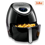 Baulia AF810 Fryer 3.8QT – Easy to Use Digital Air Machine – Cook Healthy, Nutritious Food with No Oil – LCD Screen Control – Insulated Handle, 3.8 QT, Black