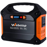 Webetop 155Wh 42000mAh Portable Generator Inverter Battery 100W Camping Emergency Home Use UPS Power Source Charged by Solar Panel/Wall Car with 110V AC Outlet,3 DC 12V,3 USB Port