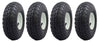 Ranch Tough 4 Pack RT310 10" Pneumatic Replacement Tires for Garden Including Gorilla Cart, Black