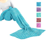 Maxchange Mermaid Blanket, Handmade High Density Crochet Mermaid Tail Blanket,Recommend Adult Size for Who is Over 5 Feet, Soft and Warm Gift for Girl, Girlfriend and Daughter