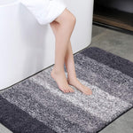 Office Marshal Bath Mat Bathroom Rugs 32" x 47",Large Soft Shaggy White Microfiber Shower Rug, Machine Washable Throw Rugs Non Slip Absorbent Luxury Plush Floor Mats Runner Carpet for Bath Tub Shower Bathroom