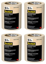 Scotch Contractor Grade Masking Tape, 0.94 inches x 60.1 yards (360 yards total), 2020, 6 Rolls