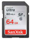 SanDisk 32GB Ultra Class 10 SDHC UHS-I Memory Card Up to 80MB, Grey/Black (SDSDUNC-032G-GN6IN)