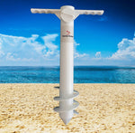 Sandy Dunes Beach Umbrella Sand Anchor | One-Size-Fits-All | Extra Strong, 3-Tier Screw To Withstand Tough Winds